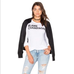 Blame champagne chaser tee